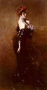 Giovanni Boldini Portrait Of Madame Pages In Evening Dress oil painting artist